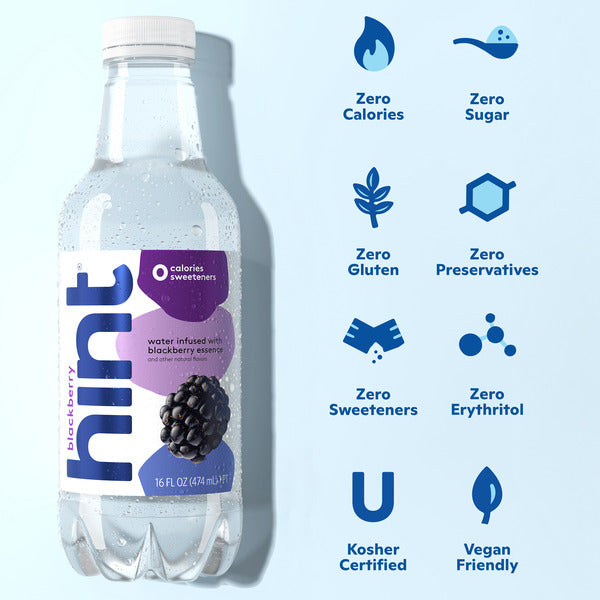 hint Fruit Infused Bottled Water, Blackberry