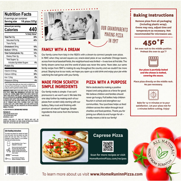 Home Run Inn Family Size Classic Frozen Uncured Pepperoni Pizza