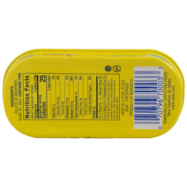 Cento Flat Fillets of Anchovies