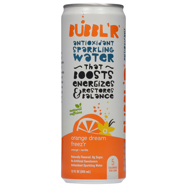 BUBBL’R Antioxidant Sparkling Water, orange dream freez'r