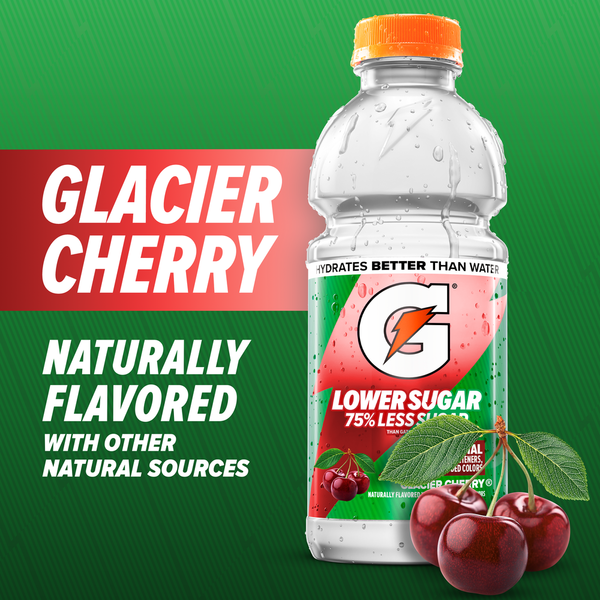 Gatorade Lower Sugar Glacier Cherry Sports Drink Mini Multipack Bottles