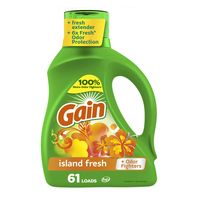 Gain Liquid Laundry Detergent, Island Fresh, 61 Lo...
️