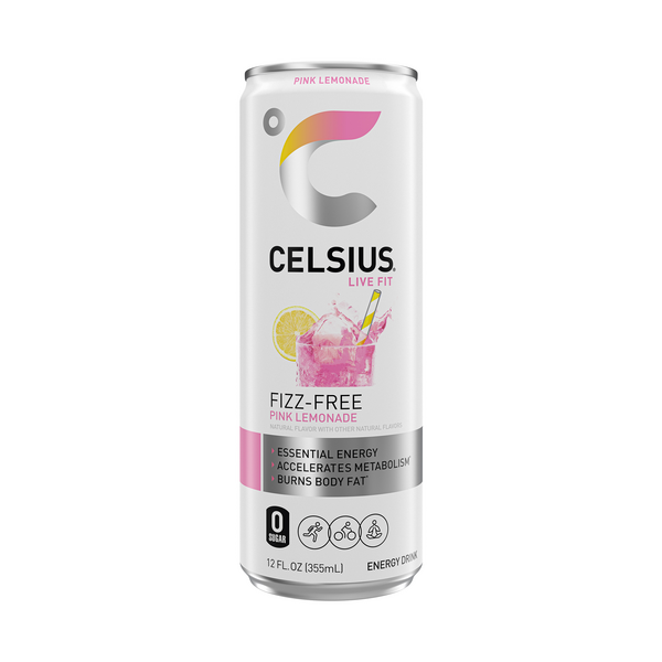 Celsius Fizz Free Pink Lemonade, Energy Drink