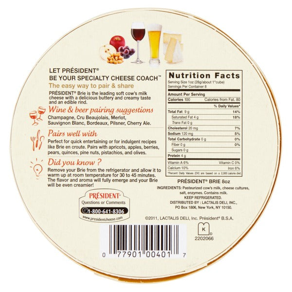 Président Brie Cheese, Soft‑Ripened
