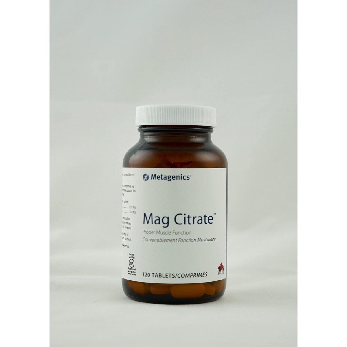 Metagenics Mag Citrate, Magnesium Citrate Supplement with Calcium to Help Support Healthy Muscle Function - 30 Servings