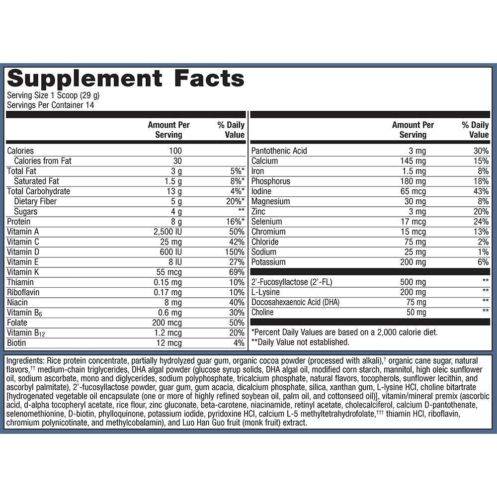 Metagenics MetaKids Nutrition Powder 14 Servings, Chocolate