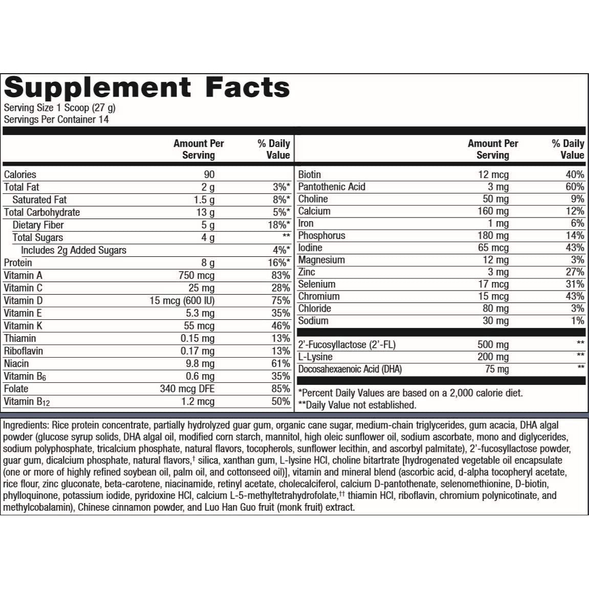 Metagenics MetaKids Nutrition Powder 14 Servings, Vanilla