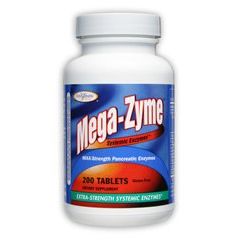 Nature's Way Mega-Zyme, Relieves Occasional Muscle Soreness, 200 Tablets