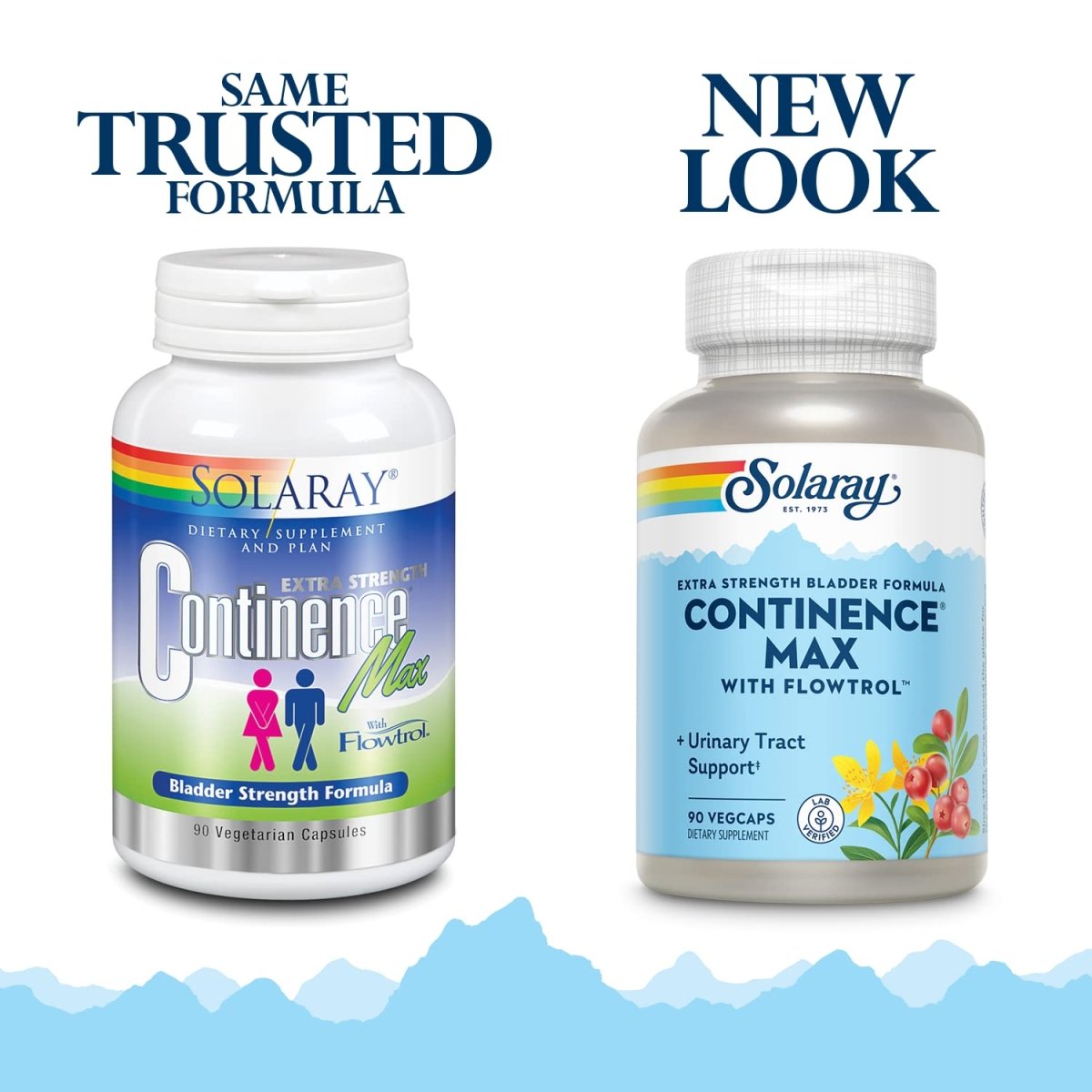 SOLARAY Continence Max w/Flowtrol, Veg Cap (Carton) 90ct