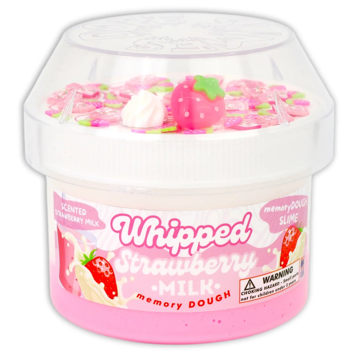 Whipped Strawberry Milk Dope Slime