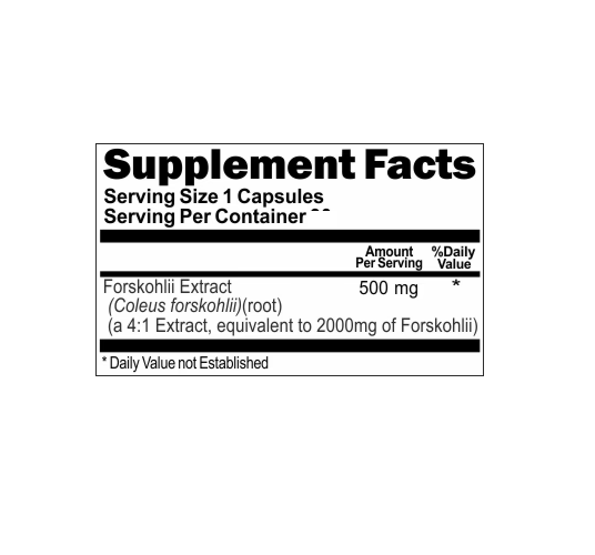 Coieus Forskohlii Extract Forskolin 2000mg 2X180 Caps