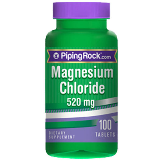 Magnesium Chloride 520mg 100 Tabs by Piping Rock