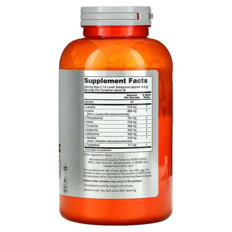 Now Foods Sports Amino-9 Essentials Powder 11.64 oz 330g Tryptophan/Methionine