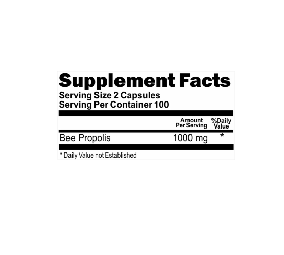 Bee Propolis 1000mg 200 Capsules