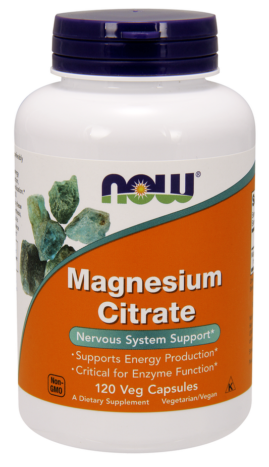 Now Foods 120 VCaps Magnesium 400mg from 2,665 mg Magnesium Citrate