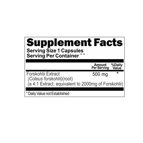 Coieus Forskohlii Extract Forskolin 2000mg 5X180 Caps