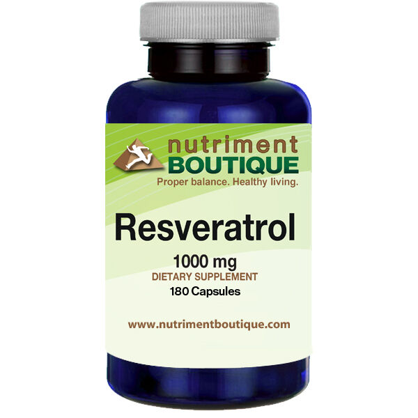 Resveratrol 1000mg 180 caps (Polygonum Cuspidatum) Nutriment Boutique