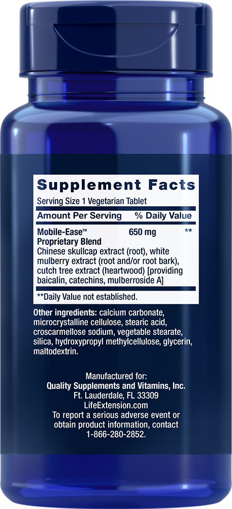 ArthroMax Elite - 30 Tabs - Life Extension S. baicalensis/cutch tree One Daily