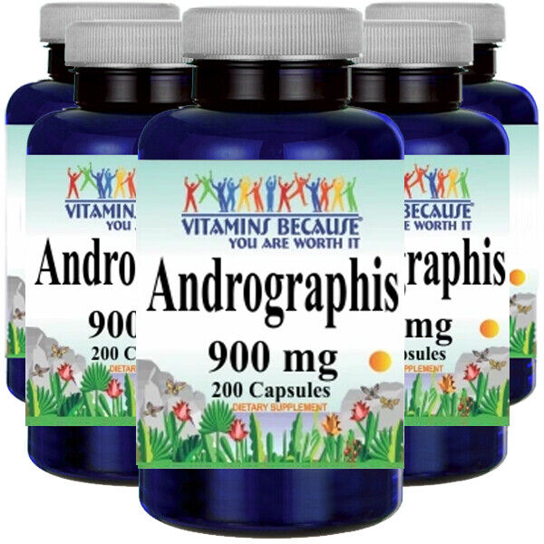 Andrographis 900mg Premium Pure 5X200 caps Paniculate