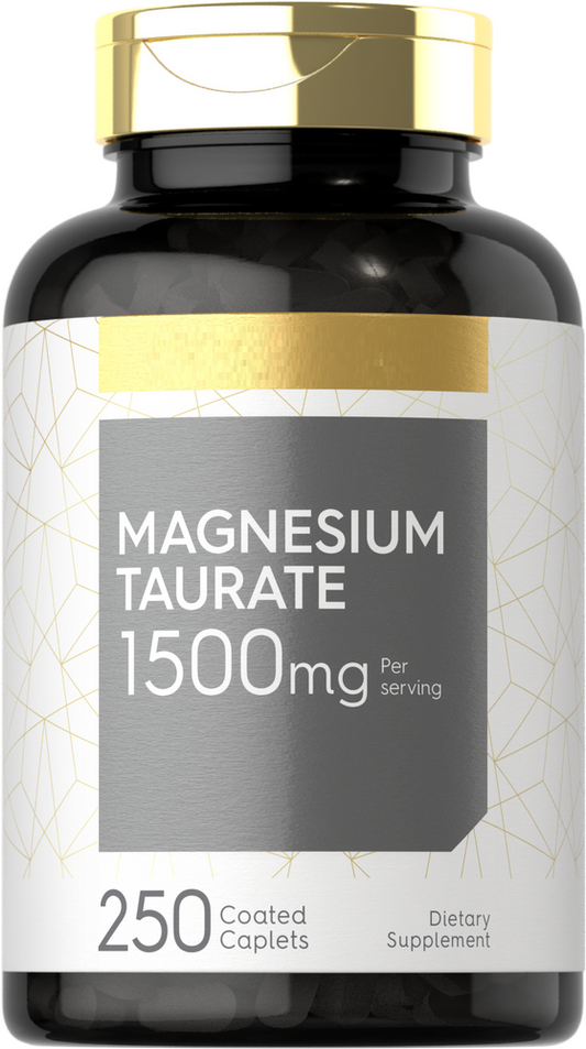 Magnesium Taurate  1500mg 250 Caplets  Vegetarian/Non-GMO