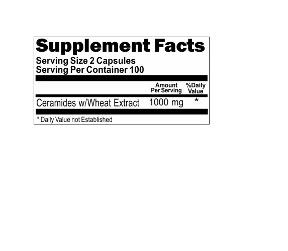 Ceramides with Wheat Extract 1000mg 200 Caps