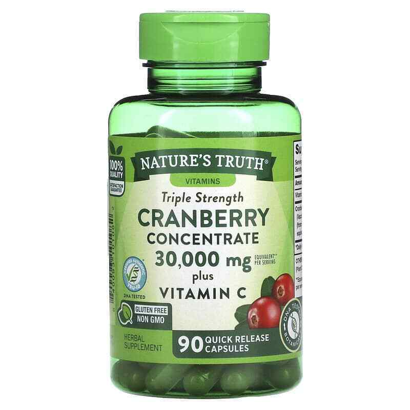 Ultra Triple Strength Cranberry 30,000mg Plus Vitamin C 90 Caps