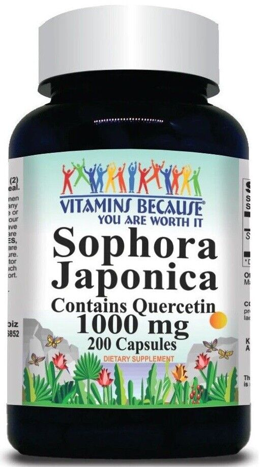 Quercetin 1000mg 200 Capsules (Sephora Japonica) by Vitamins Because