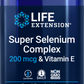 Super Selenium Complex - 200 mcg & Vitamin E - 100 Veggie Caps Life Extension