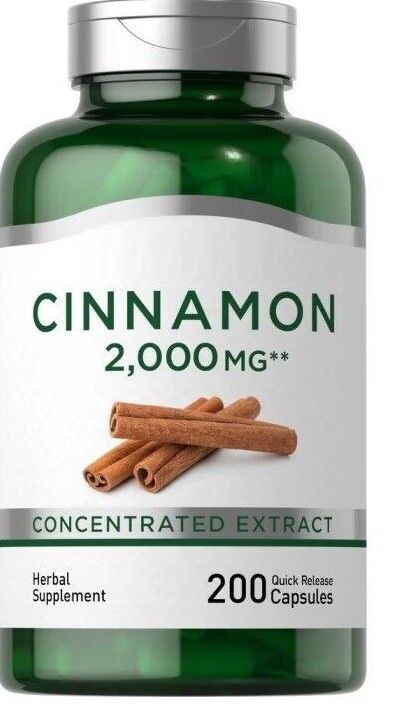 Cinnamon 2000mg Bark 200Caps Naturally Occurring Antioxidants