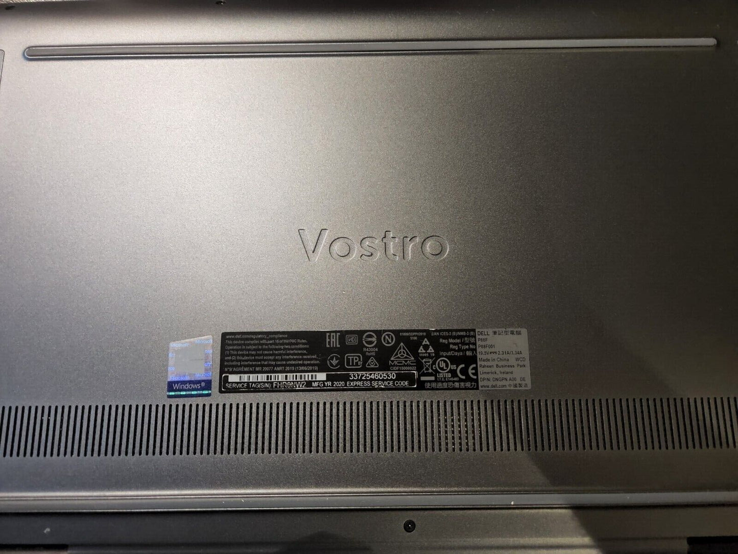 Dell Vostro 5590 15.6 HD i7-10510U to 4.9GHz 8GB 256GB SSD NVIDIA Win 10 Laptop