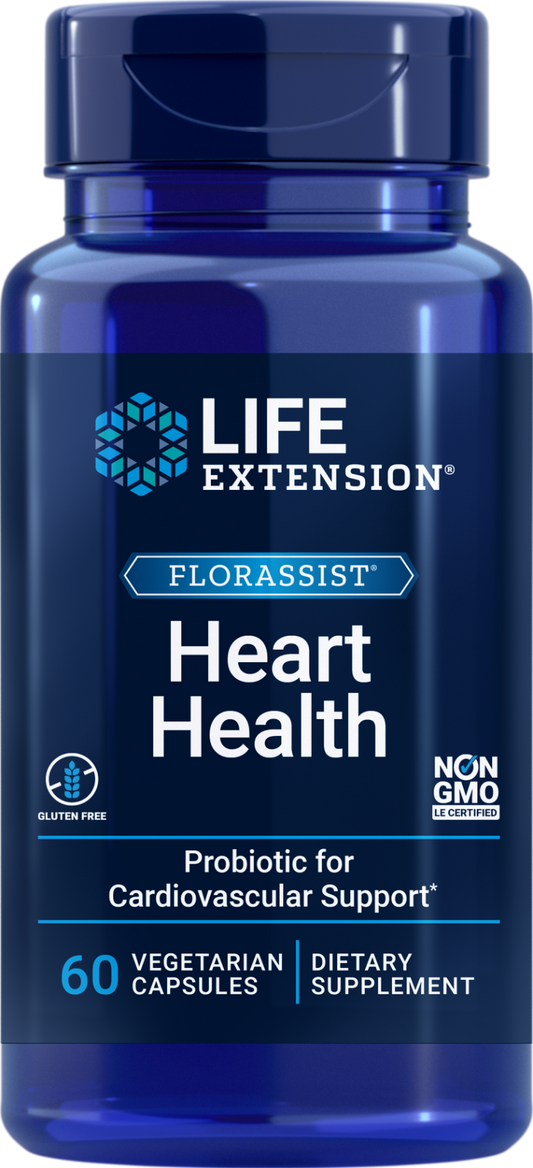 Life Extension Florassist Heart Health Probiotic Lactobacillus reuteri 60Caps