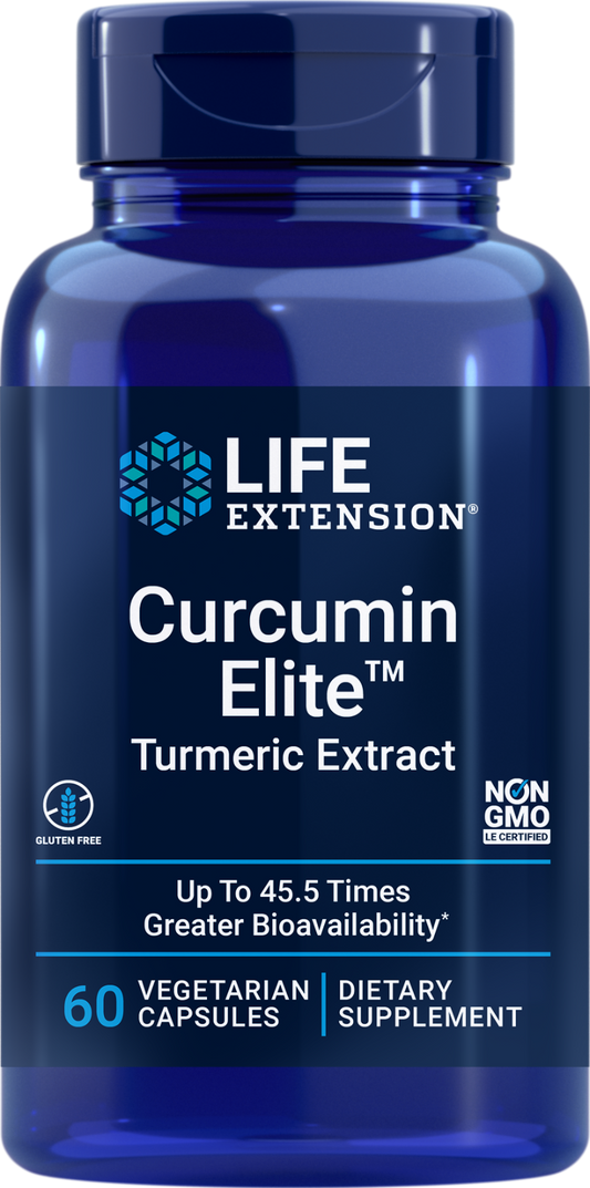 Life Extension Curcumin Elite Turmeric Extract 60Caps Curcuminoids/Fenugreek