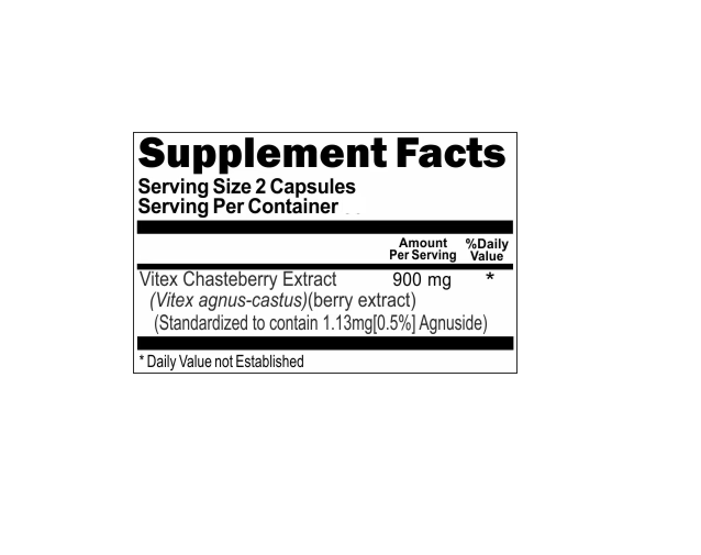 Vitex Chasteberry Extract (Agnus Castus) 900 mg 5X200 Caps Chaste Berry Vitamins
