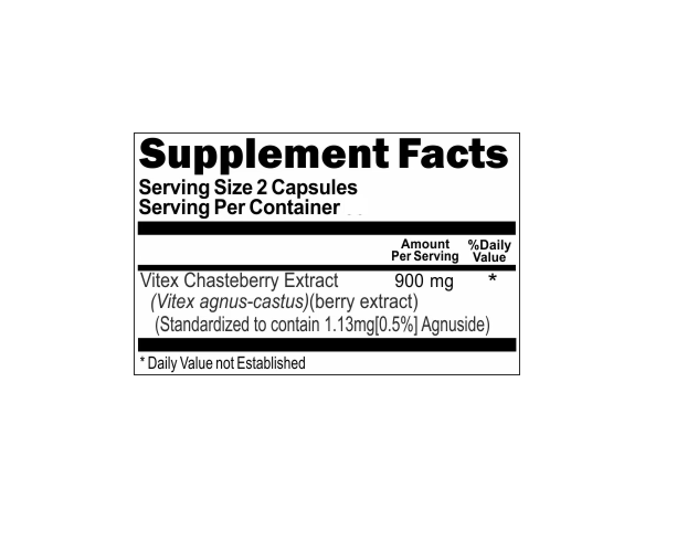 Vitex Chasteberry Extract (Agnus Castus) 900 mg 200 Caps Chaste Berry Vitamins