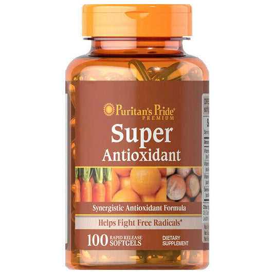 Super Antioxidant Formula 100 gels Puritan Vitamin C/Vitamin E/Selenium/Vitam A