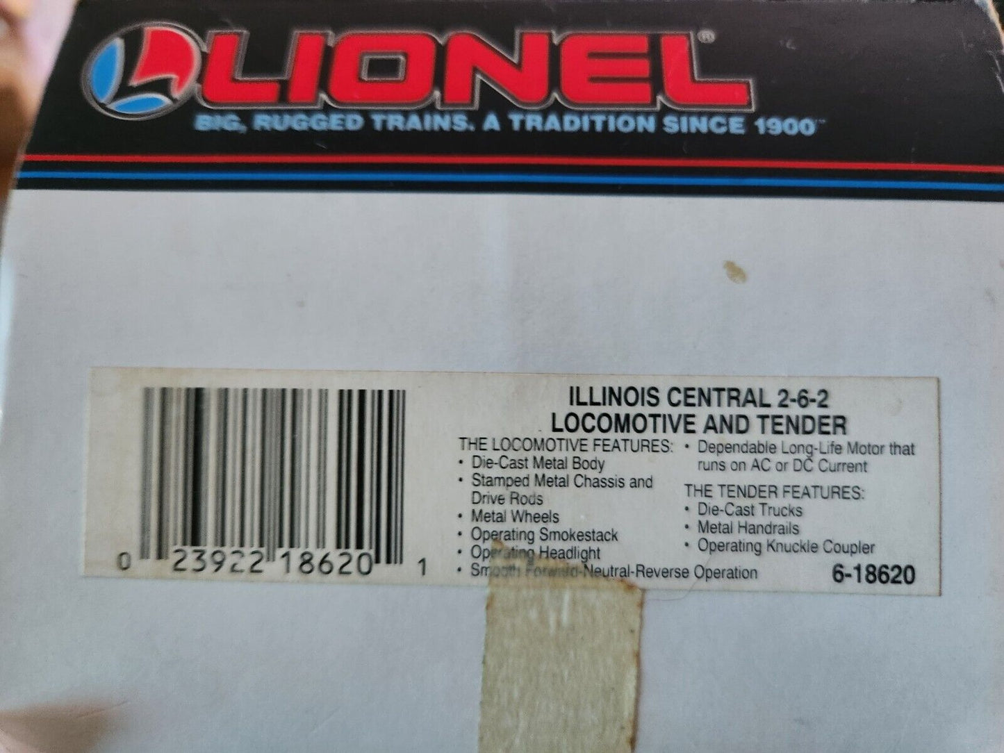 Lionel 6-18620 Pennsylvania Train RS-11 Steam Locomotive #8620 0 and 027 Gouge