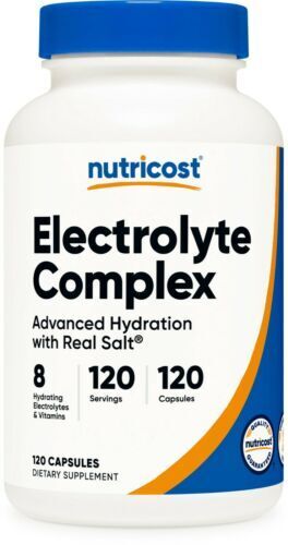 Electrolyte Complex 120 Caps Nutricost Potassium/Magnesium Malate/Vitamin B12