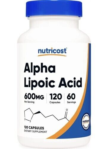 Alpha Lipoic Acid 600mg (ALA) Per Serving 120 Caps