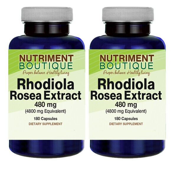 Rhodiola Rosea Root Extract High Potency 4800mg 2X180 Caps