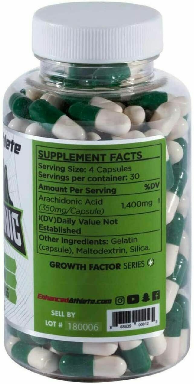 Enhanced Athlete Arachidonic Acid 1400mg Muscle Strength Booster Preserve