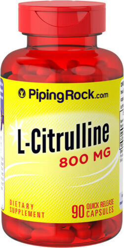 L-Citrulline 800mg 90Caps L-Citrulline 1600mg per 2 Caps Piping Non-GMO Amino