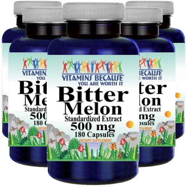 Bitter Melon Standardized Extract 500mg 5X180 Caps Synephrine