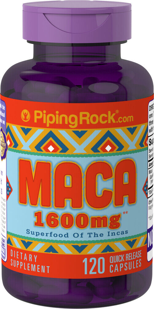 Maca 1600mg 120 Quick Rel Caps Inca Native American Super Food Lepidium meyenii