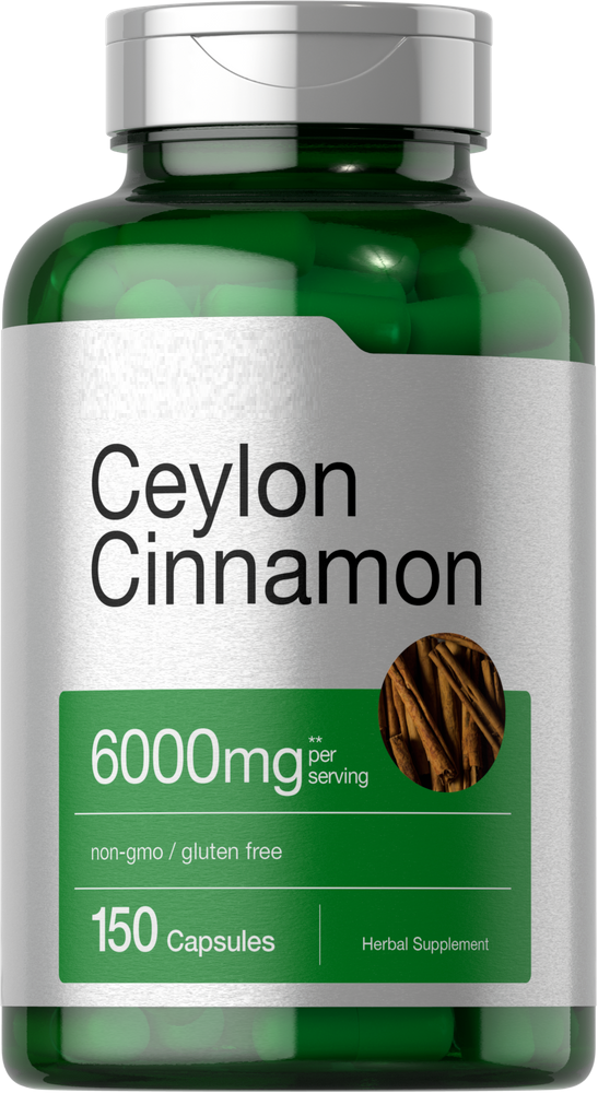 Ceylon Cinnamon 6000mg 150 Caps Non-GMO, Gluten Free No Preservatives