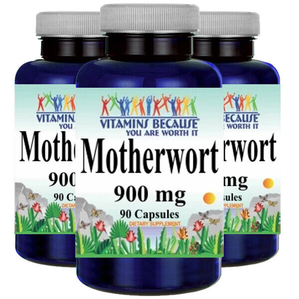 Motherwort 900mg 3X90 Caps Leonurus Cardiaca Lion's Tail