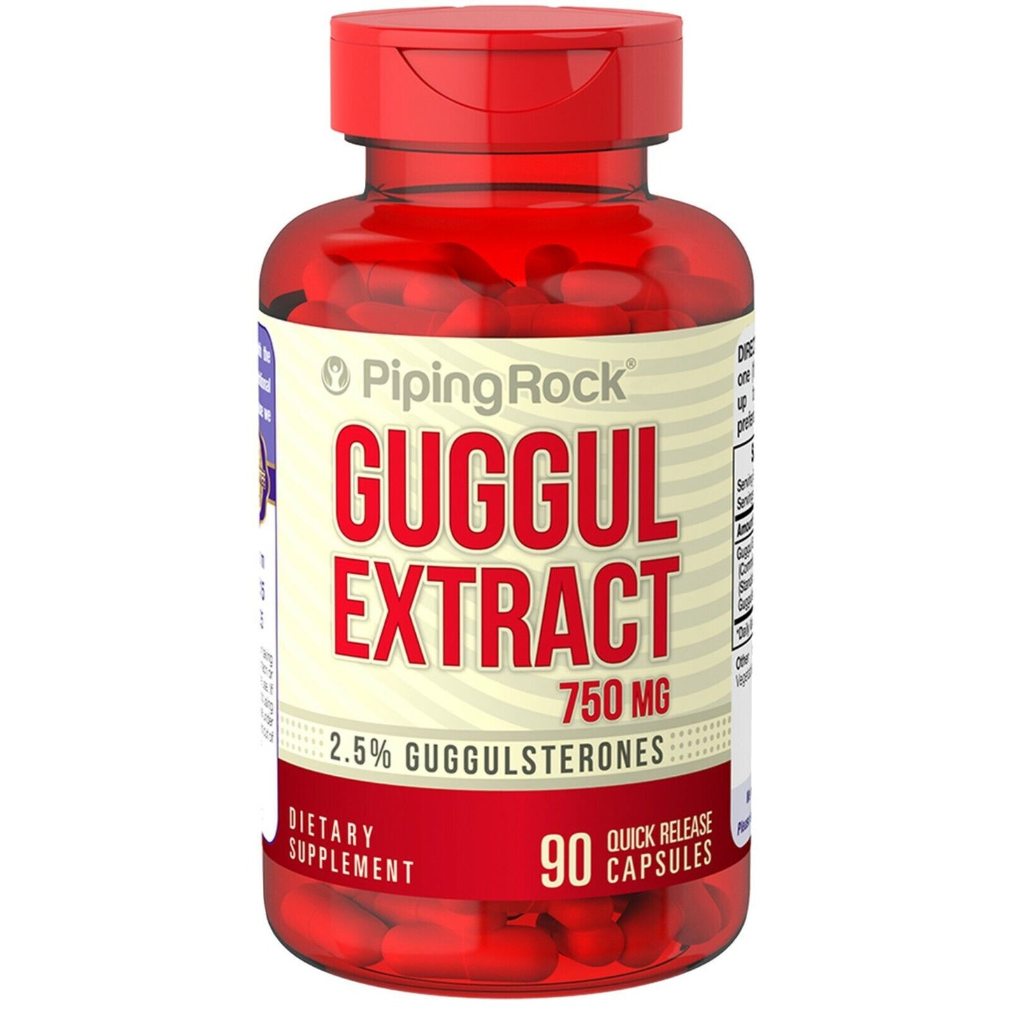 Guggul Extract (2.5% guggulsterones) 90Caps 750mg Standardized Commiphora mukul