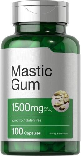 Mastic Gum 1500mg 100 Caps Non-GMO & Gluten Free
