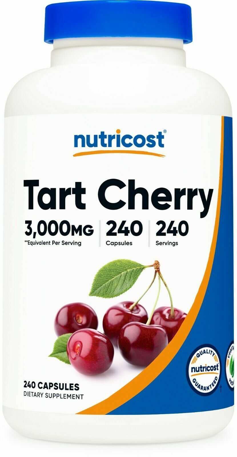 Tart Cherry Extract 3000mg 240 Vegetarian Caps Nutricost