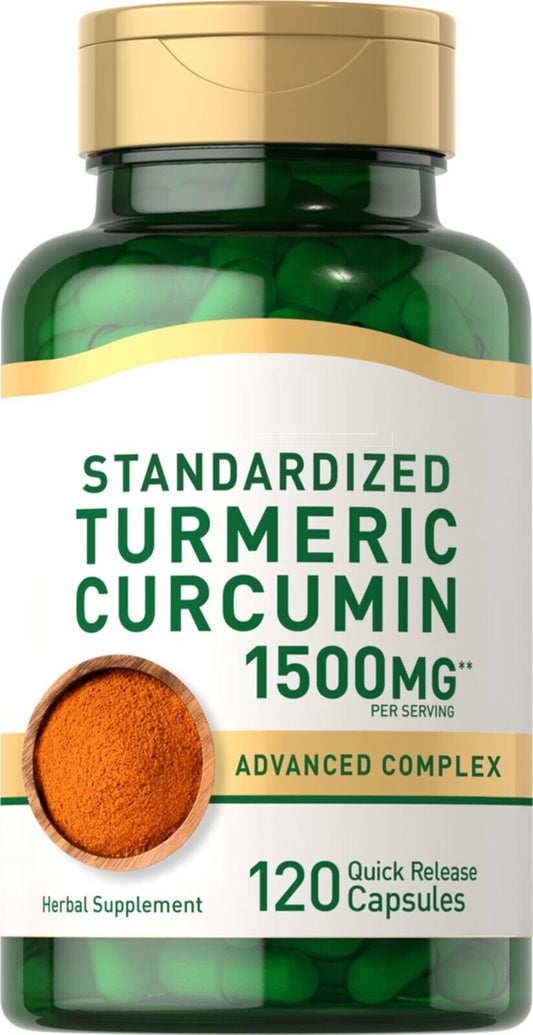 Turmeric Curcumin Advanced Complex 1500mg p serv 120Caps Olive Leaf/Tart Cherry