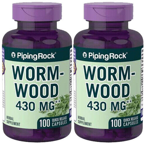 Wormwood 430mg 2X100 or 1X200 Caps Non GMO Artemisia annua